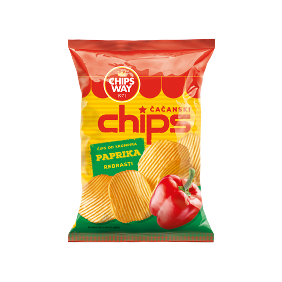 Chips rebrasti paprika